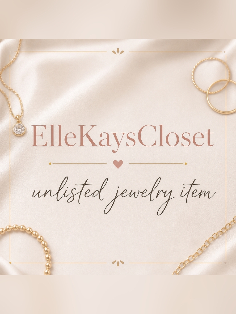 Unlisted NEW Jewelry Item 💎 ElleKaysCloset